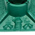 Green Christmas Tree Stand Embossed Santa and Bells