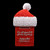 Red White 3D Giant Santa Mail Box Lights off