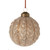 Pinecone Ball Ornament Champagne