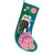 Emerald Green Kookaburra Applique Christmas Stocking
