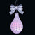 Pretty Bow Pale Pink Bauble Drop Rounded