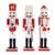 Nutcrackers dressed in Red and White