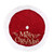 Christmas Tree Skirt Velvet Burgundy "Merry Christmas"
