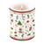 Red Candle with Symbols of Christmas 