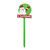 Santa on Green Circle Base  Garden Sign 