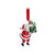 Christmas Elves Santa Claus With Giftbox Ornament - 8.5cm 