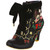  Irregular Choice - Black Reindeer Ride Ankle Boot (Size 40) 