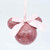Disney Christmas Decorations Minnie Mouse Pink Blush Glitter Bauble (Gift Box) - 7cm 