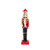 Christmas Elves Red Black Traditional Nutcracker with Baton - 39cm 