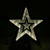 Infinity Mirror Star Tree Topper with White LED Lights