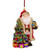 Christmas Elves Santa Standing with Bauble Tree - 18cm 