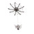 Katherines Collection Krooked King Spider On Web - 35.5cm 