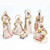 Christmas Elves Rose Gold Nativity Margaux Collection (Set of 6) - 81cm 