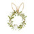Easter Town Wood Bead Bunny Wreath - 45cm 