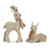 RAZ Imports Fawn Reindeer with Knit Scarves (Set of 2) - 48cm 