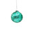 Christmas Elves Dark Teal Glass Bauble (3 Styles) - 8cm 