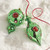 RAZ Imports Green Glass Finial Ornament (2 Styles) - 15cm 