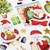 Christmas Elves Santa and Presents Colour Christmas Stickers 