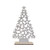 Glittering Star Silhouette Tabletop Christmas Tree (Silver)