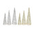 Christmas Elves Glitter Light Up Wire Cone Tree (Set of 3, 2 Colours) - 60cm 