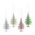 Christmas Elves Glitter Tree Hanging Ornament (4 Colours) - 14cm 
