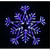 Christmas Elves LED Acrylic Ice Snowflake Flash - 65cm 