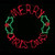 Christmas Elves LED Rope Light Merry Christmas Holly Round Sign - 100cm 
