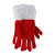 Christmas Elves Santa Gloves with Fur Trim 