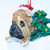 Christmas Elves Sharpei Pet Dangle - 12.7cm 