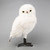 Christmas Elves White Feathered Owl - 50cm 