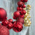 Christmas Elves 6FT Red Bauble Garland - 185cm 
