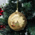 Christmas Elves Shiny Gold Bauble with Gold Glitter - 150mm 