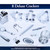 Tom Smith Christmas Crackers Tom Smith White Gold Deluxe Crackers (Pack of 8) - 35cm 