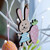 Easter Town Easter Bunny Wooden Hanging Decoration (2 Designs) - 15cm 