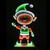 Christmas Elves Light Up Infinity Elf Light with Base - 60cm 