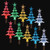 Christmas Elves Solar Mini Tree Path Lights Multicolour (Set of 10) - 24cm 