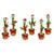 Christmas Elves Sing N Twirl Christmas Cactus (3 Styles) - 34cm 