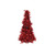 Christmas Elves Tinsel Cone Tree (Red) - 26cm