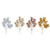 Christmas Elves Metallic Matte Gingko Pick (4 Colours) - 25cm 
