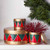 RAZ Imports Gold Red Green Christmas Drum Canister - 18cm 