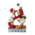Disney Christmas Decorations Donald and Daisy Mistletoe Figurine - 15.5cm 