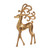 Enchanted Forest Gold Deer Ornaments