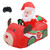 Santa in Reindeer Race Car Musical Battery Operated Display