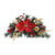  Festive Christmas Swag with Red Poinsettias and Gold Accents