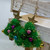 Pompom Tinsel Christmas Tree Earrings