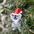 Festive Koala with Santa Hat Ornament