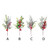 Foliage Pick with Red Berries & Bell - 4 Styles