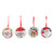 Festive Christmas Tin Bauble Decoration