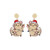 Cat Christmas Earrings