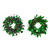 Christmas Elves Tinsel Holly Berry Green Wreath